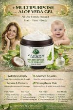 Vardan Organics Multipurpose Aloe Vera Gel Pure Aloe Vera Gel for Hair & Skin Hydrating Herbal Formula - Ingredients & Details - Vardan Organics