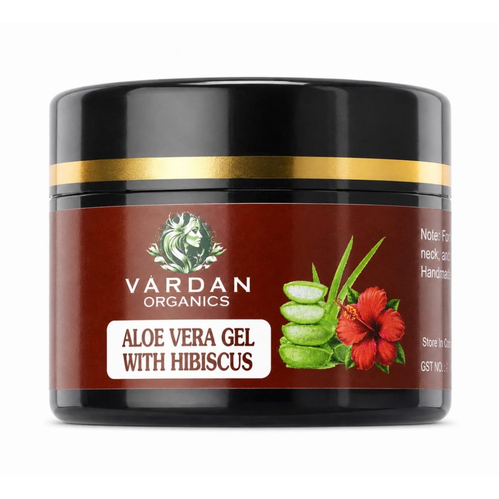 Vardan Organics Rose & Hibiscus Aloe Vera Gel Rose and hibiscus aloe vera gel Brightening Herbal Skincare - Vardan Organics Ayurvedic Products
