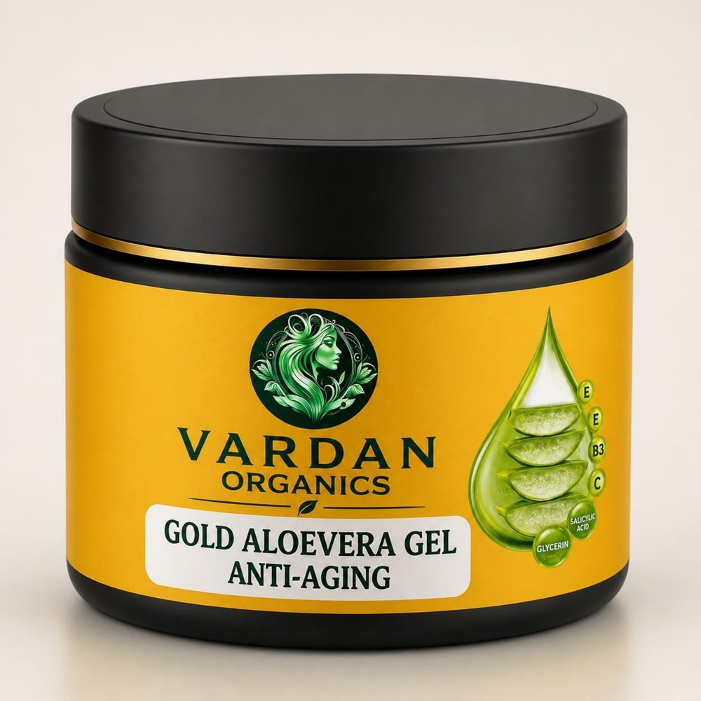 Vardan Organics Gold Gel Herbal Anti Aging Gel Skin Firming & Youthful Glow Formula - Vardan Organics Ayurvedic Products