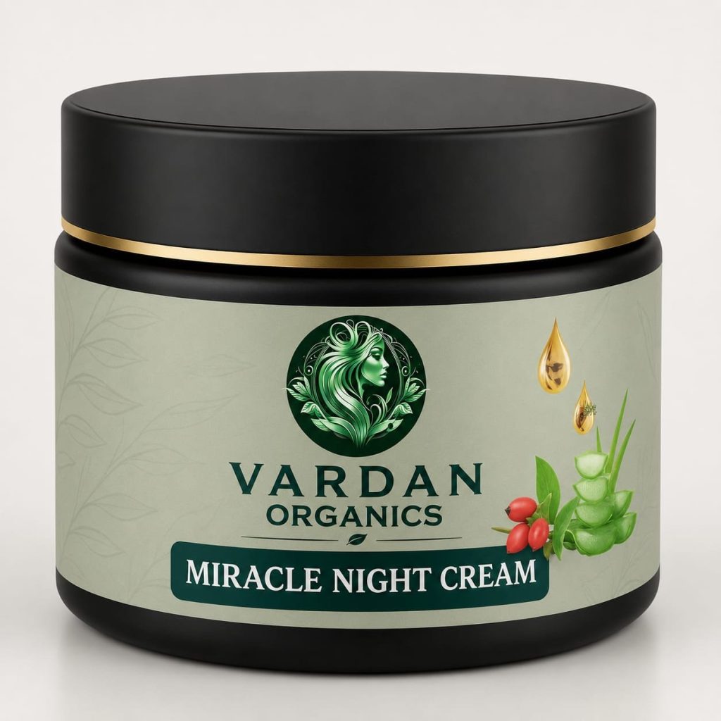 Vardan Organics Miracle Night Cream Natural Night Cream Ayurvedic Repair & Brightening - Vardan Organics Ayurvedic Products