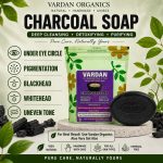 Vardan Organics Charcoal Soap Deep Detox Charcoal Soap for Face & Body Natural Ayurvedic Cleanser - Ingredients & Details - Vardan Organics