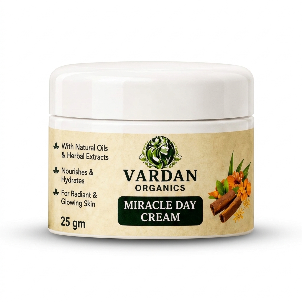 day_cream_tp_30530 Daily Glow & Brightening Ayurvedic Day Cream (Trial Pack, 25g) | Vardan Organics - Image 1