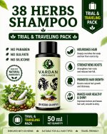 Vardan Organics 38 Herbs Ayurvedic Shampoo Anti-Hairfall Herbal Shampoo Trial & Traveling Pack - Ingredients & Details - Vardan Organics