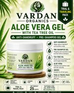 Vardan Organics Aloe Vera Gel with Tea Tree Oil Anti-Dandruff Pre-Shampoo Gel Trial & Traveling Pack - Ingredients & Details - Vardan Organics