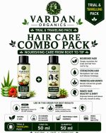 Vardan Organics Hair Care Combo Pack 5 Oils Hair Oil + 38 Herbs Shampoo Trial & Traveling Pack Each - Ingredients & Details - Vardan Organics