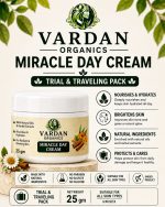 Vardan Organics Miracle Day Cream Natural Face Cream for Glow Trial & Traveling Pack - Ingredients & Details - Vardan Organics