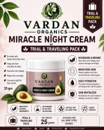Vardan Organics Miracle Night Cream Ayurvedic Repair & Brightening Cream Trial & Traveling Pack - Ingredients & Details - Vardan Organics