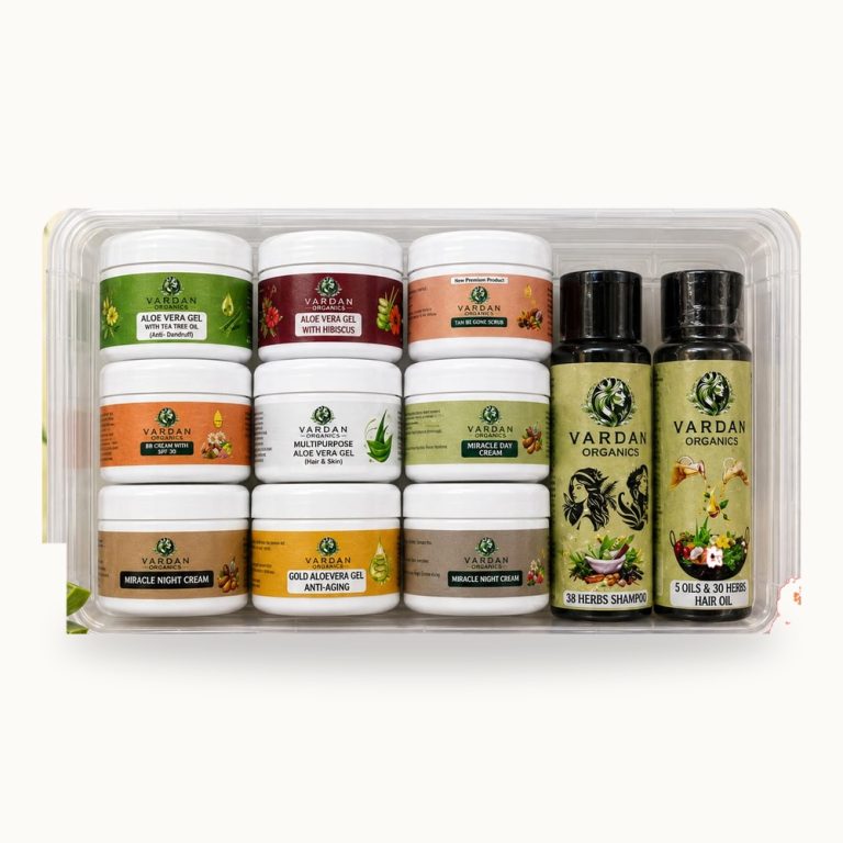 Vardan Organics Trial & Travelling Kit Complete Hair & Skin Care 10 Products Combo Travel Pack - Vardan Organics Ayurvedic Products