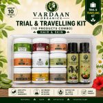 Vardan Organics Trial & Travelling Kit Complete Hair & Skin Care 10 Products Combo Travel Pack - Ingredients & Details - Vardan Organics